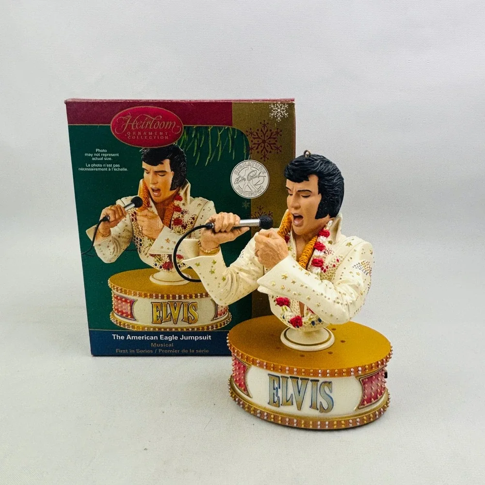 Carlton Cards Elvis American Eagle Jumpsuit Musical‎ Ornament Suspicious Minds